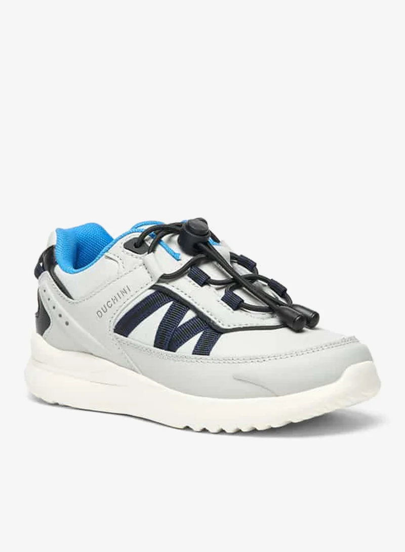 Mister Duchini Boys' Panelled Sneakers with Drawstring Lace Closure